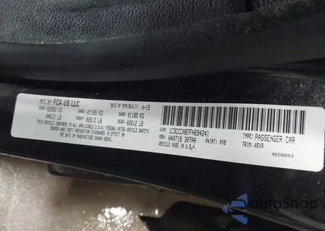 2015 Chrysler 200 Limited from USA, damaged, VIN 1C3CCCAB7FN694241